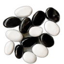 Камни керамические микс черные и белые 14 шт (ZeFire)