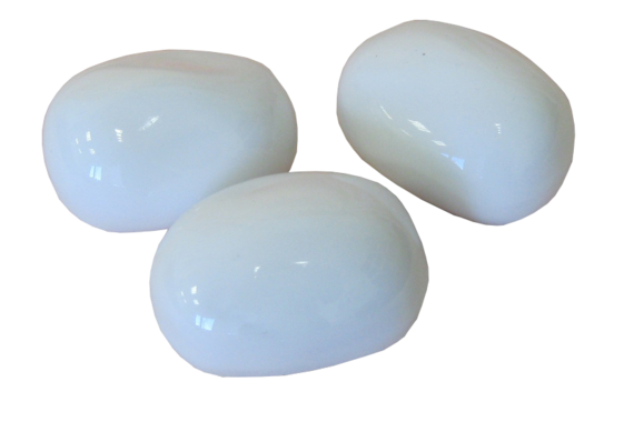 Декоративные керамические камни белые 14 шт (в наличии и под заказ)