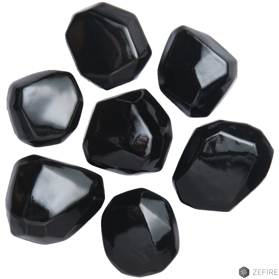 Камни кристалл черные - 7 шт. (ZeFire) - Zefire